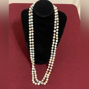 NWOT Semi Precious Long Beaded Necklace - Multi
